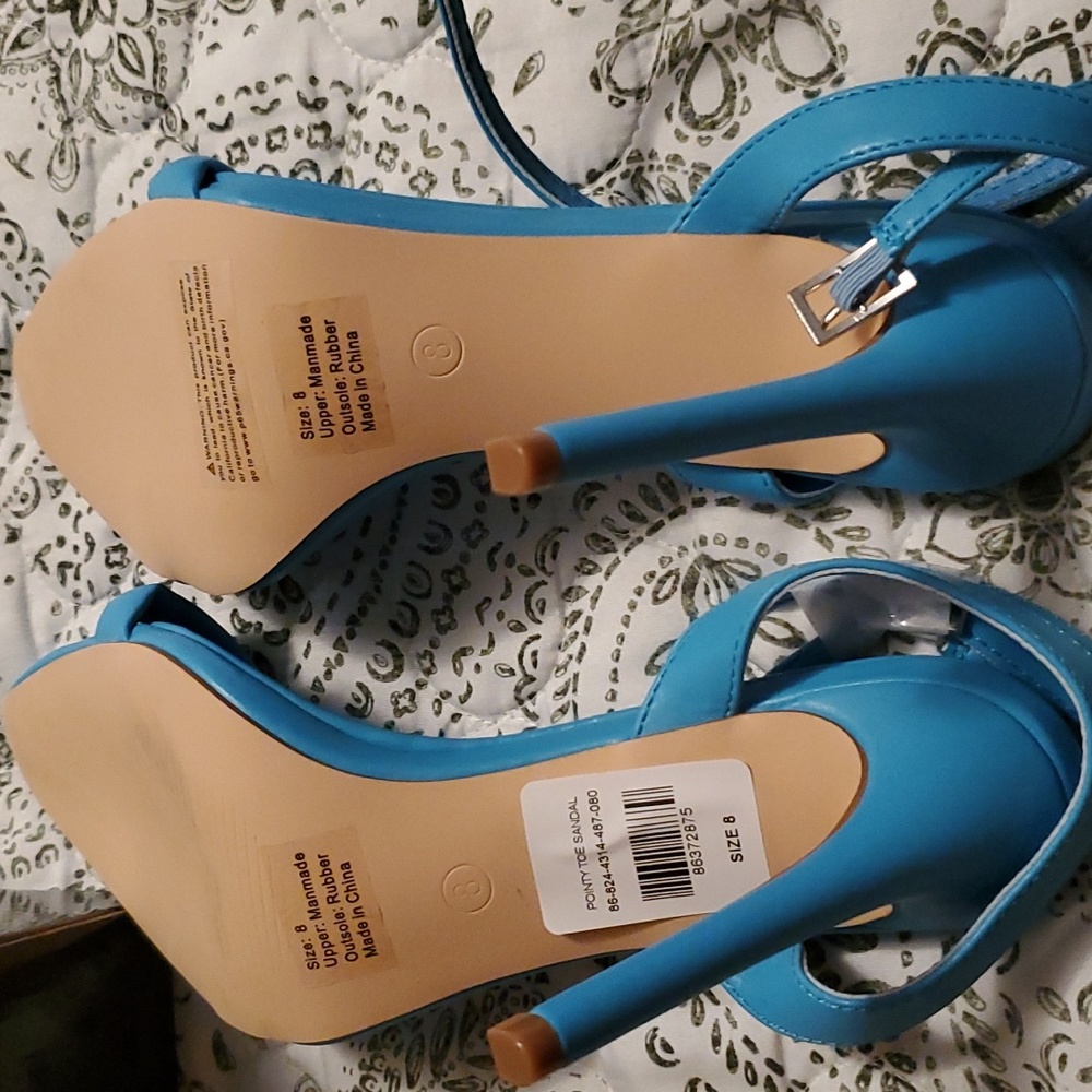 Blue heels